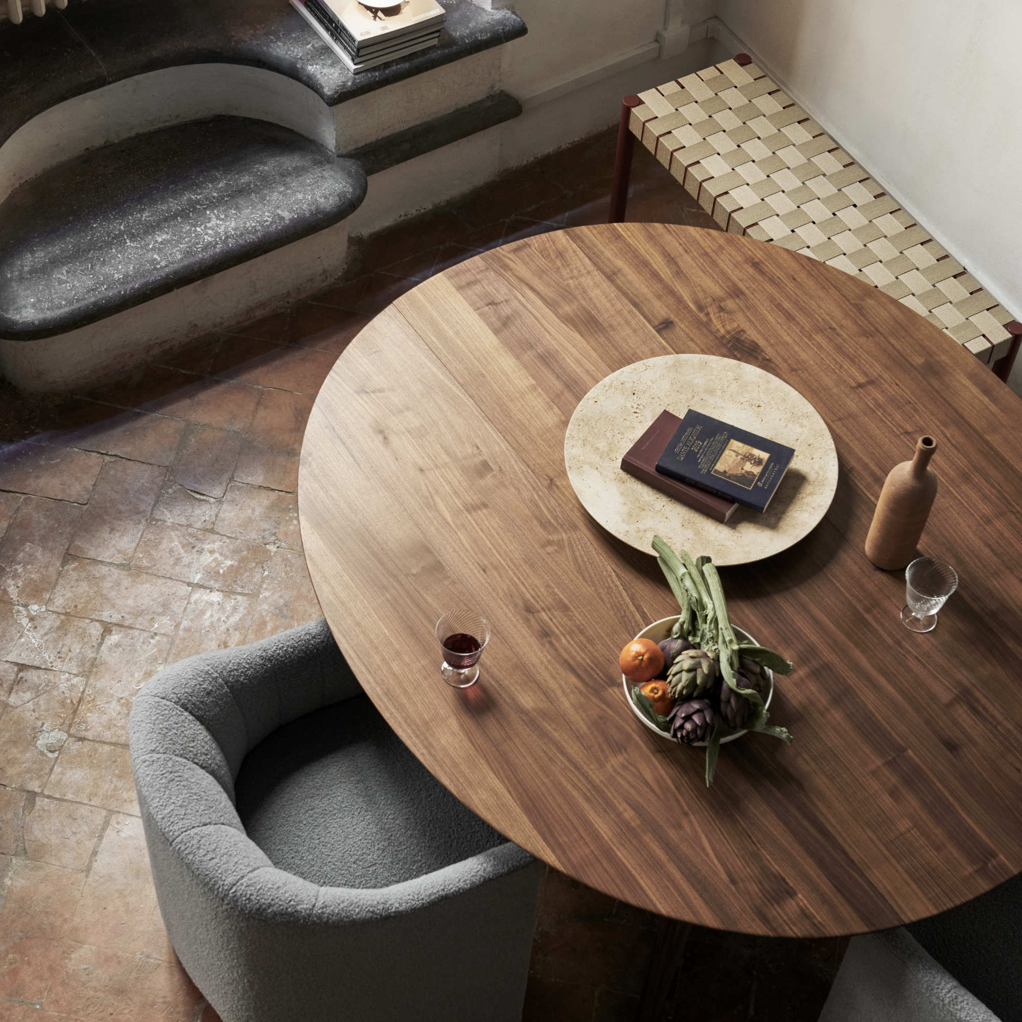Drop Leaf HM6 Dining Table - Walnut-4