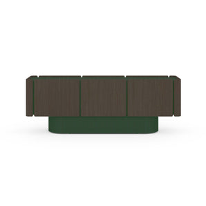 Dune DUN360 Sideboard - Forest Green/Dark Grey Stained Oak