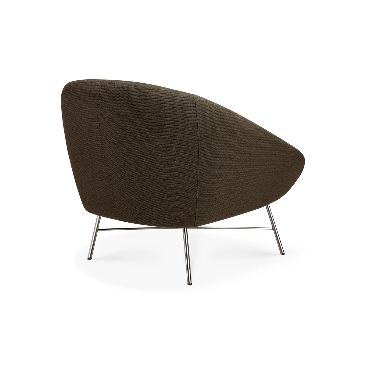 Barrow 20089 Lounge Chair - Polished Steel/Fabric (Paon)-5