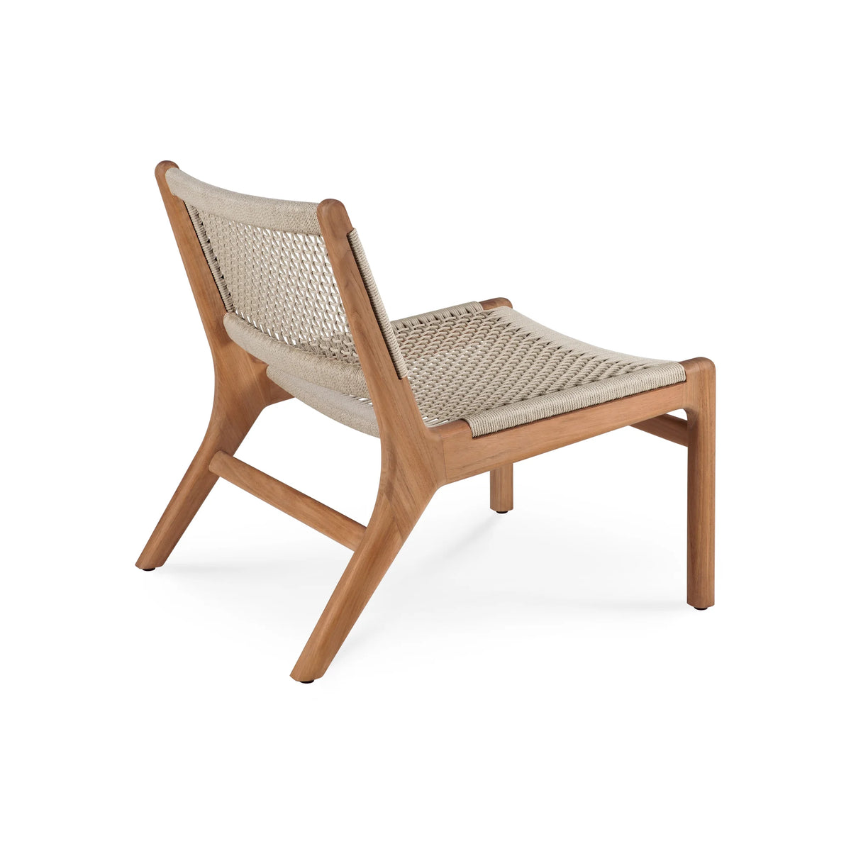 Jack 10223 Woven Outdoor Lounge Chair - Teak/Beige-5
