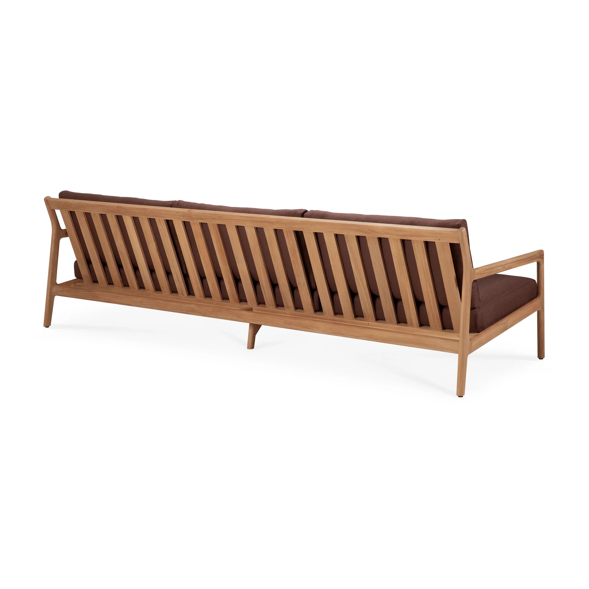 Jack 10438 Outdoor Sofa - Teak/Fabric (Burgundy)-5