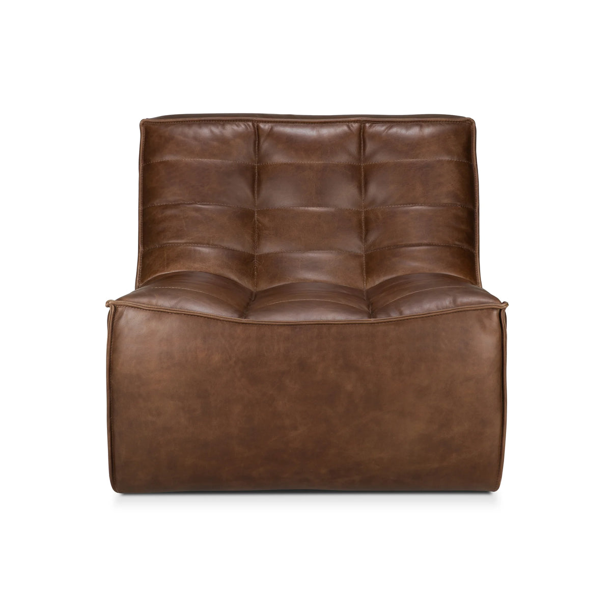 N701 20289 Armchair - Aniline Leather (Chestnut)-2