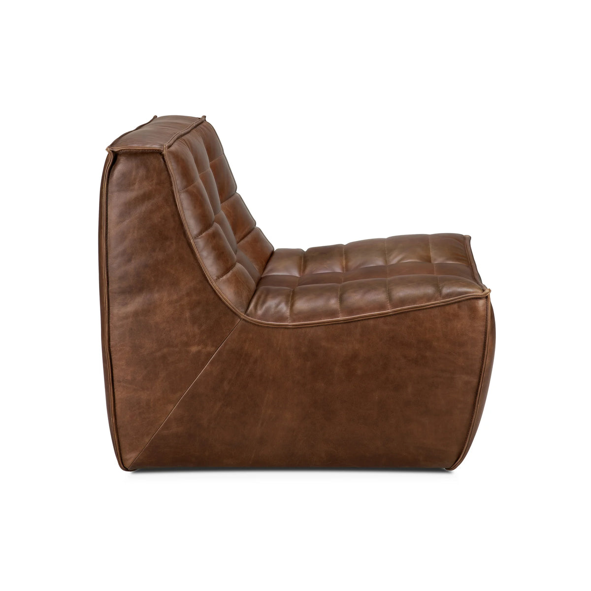 N701 20289 Armchair - Aniline Leather (Chestnut)-3