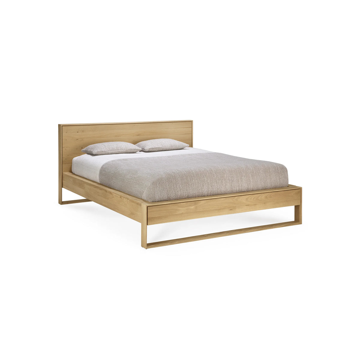 Nordic Bed – 204x220x91 / Wood (Oak)-1