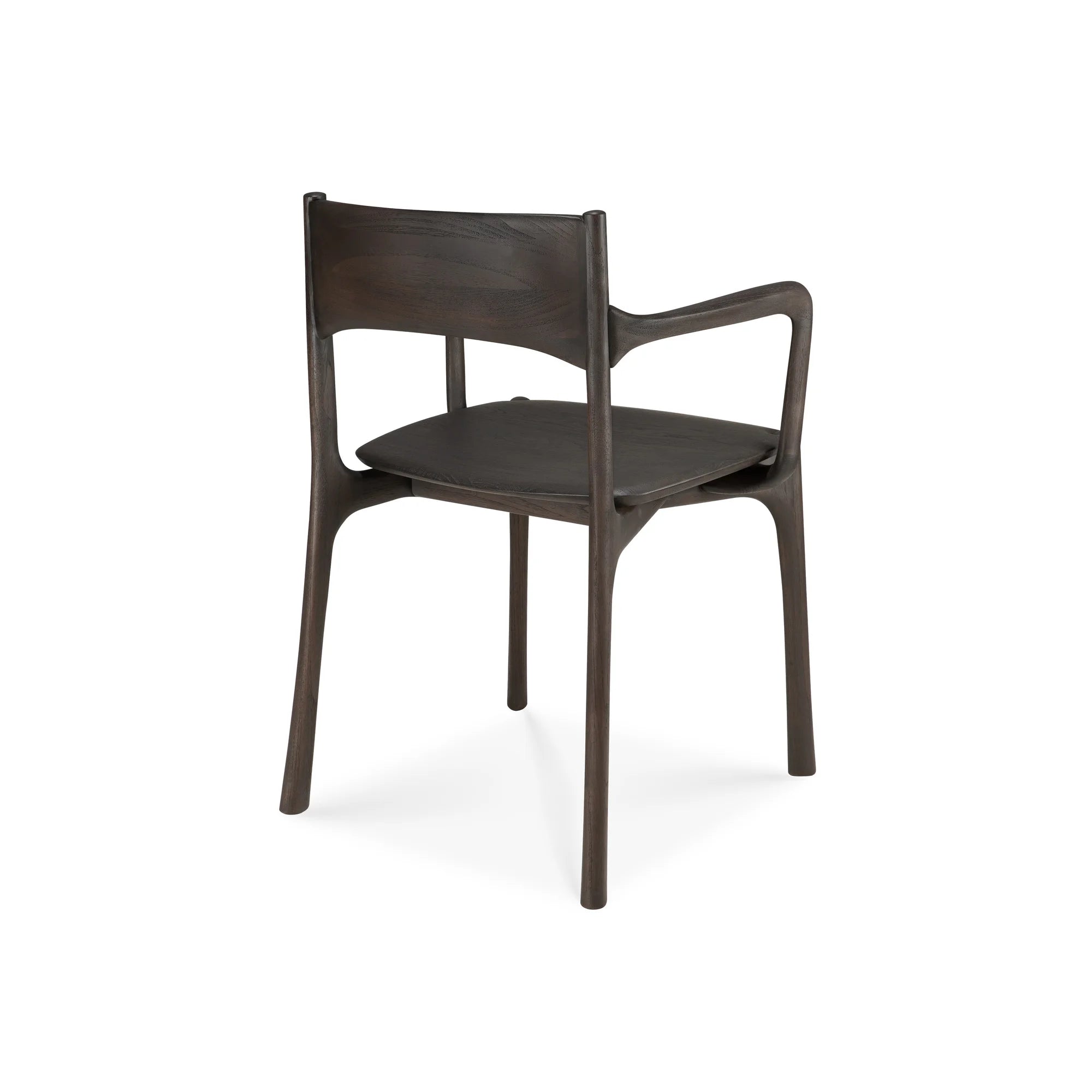 PI 11575 Dining with Armrest Dining Chair - Teak Dark Brown-3