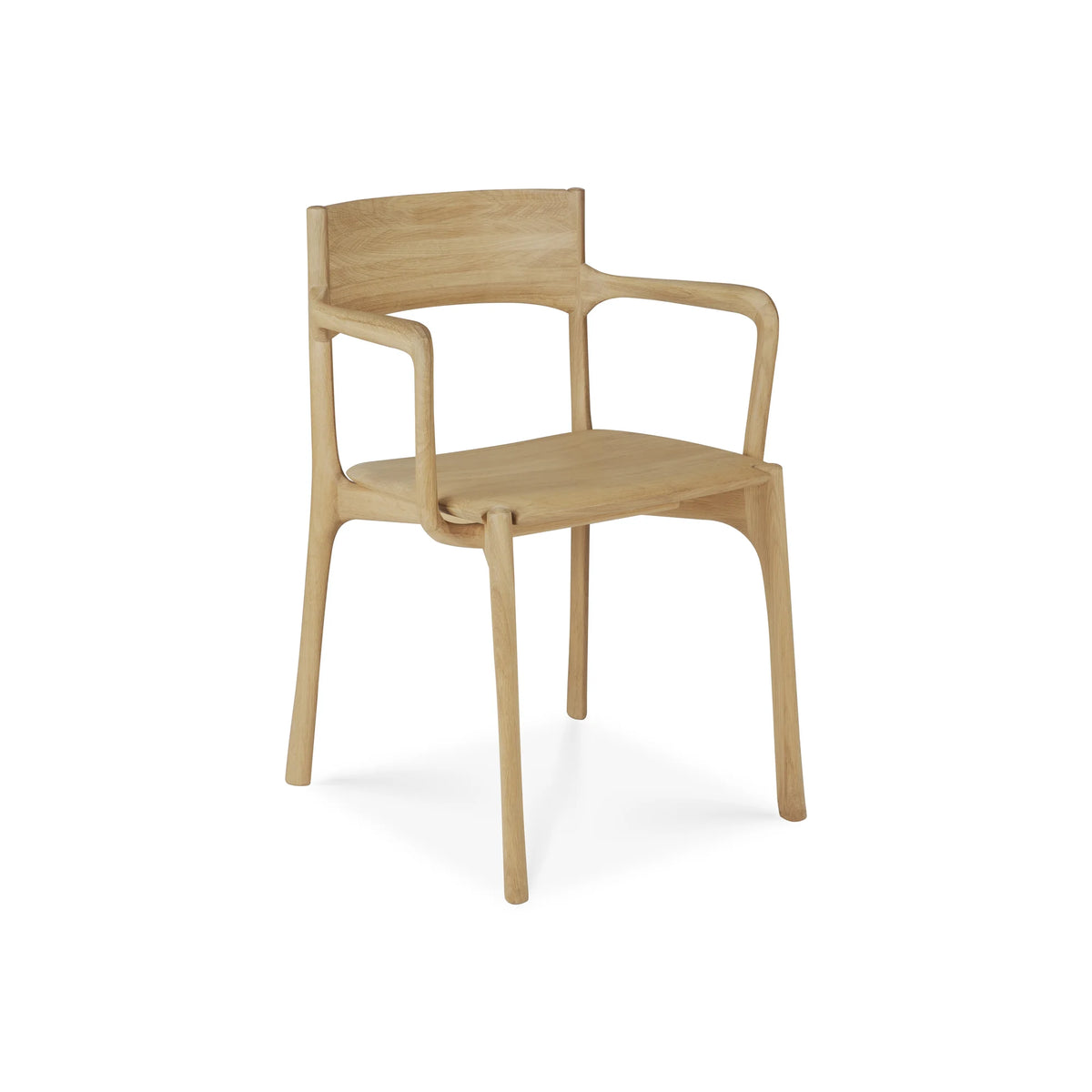 PI 51340 with Armrest Dining Chair - Natural Oiled Oak-1