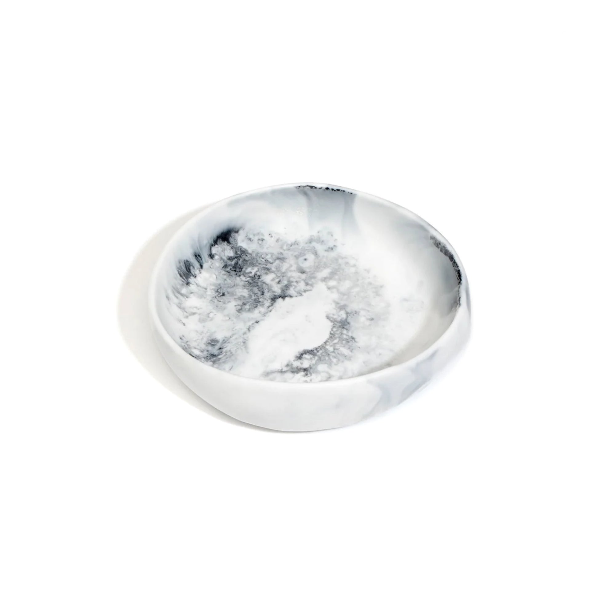 Earth Bowl - Small/White Marble-2