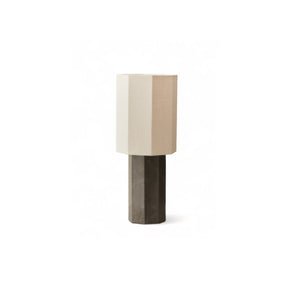 Eight Over Eight Small Table Lamp - Grey Marble/Jute White
