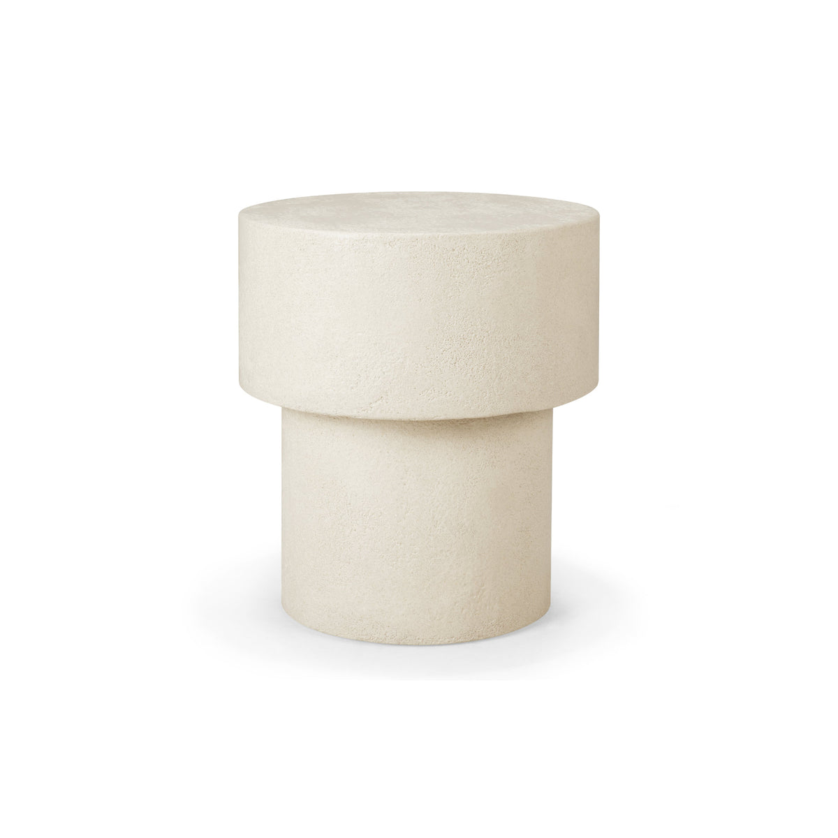 Elements 26410 Side Table - Microcement Off White-1