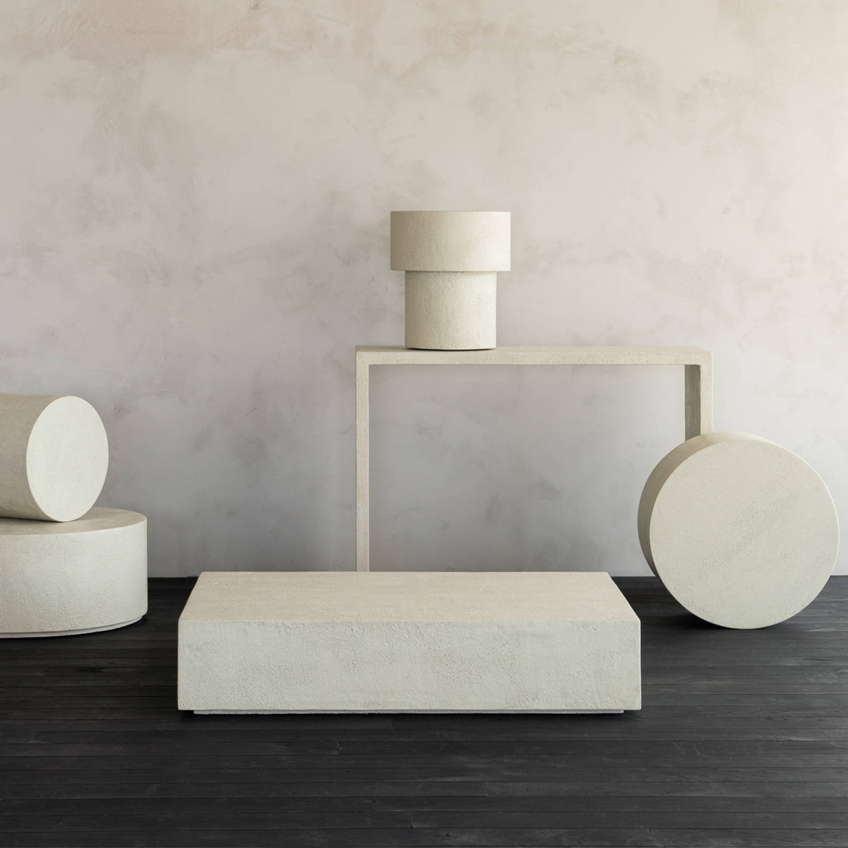 Elements 26411 Coffee Table - Off White-2