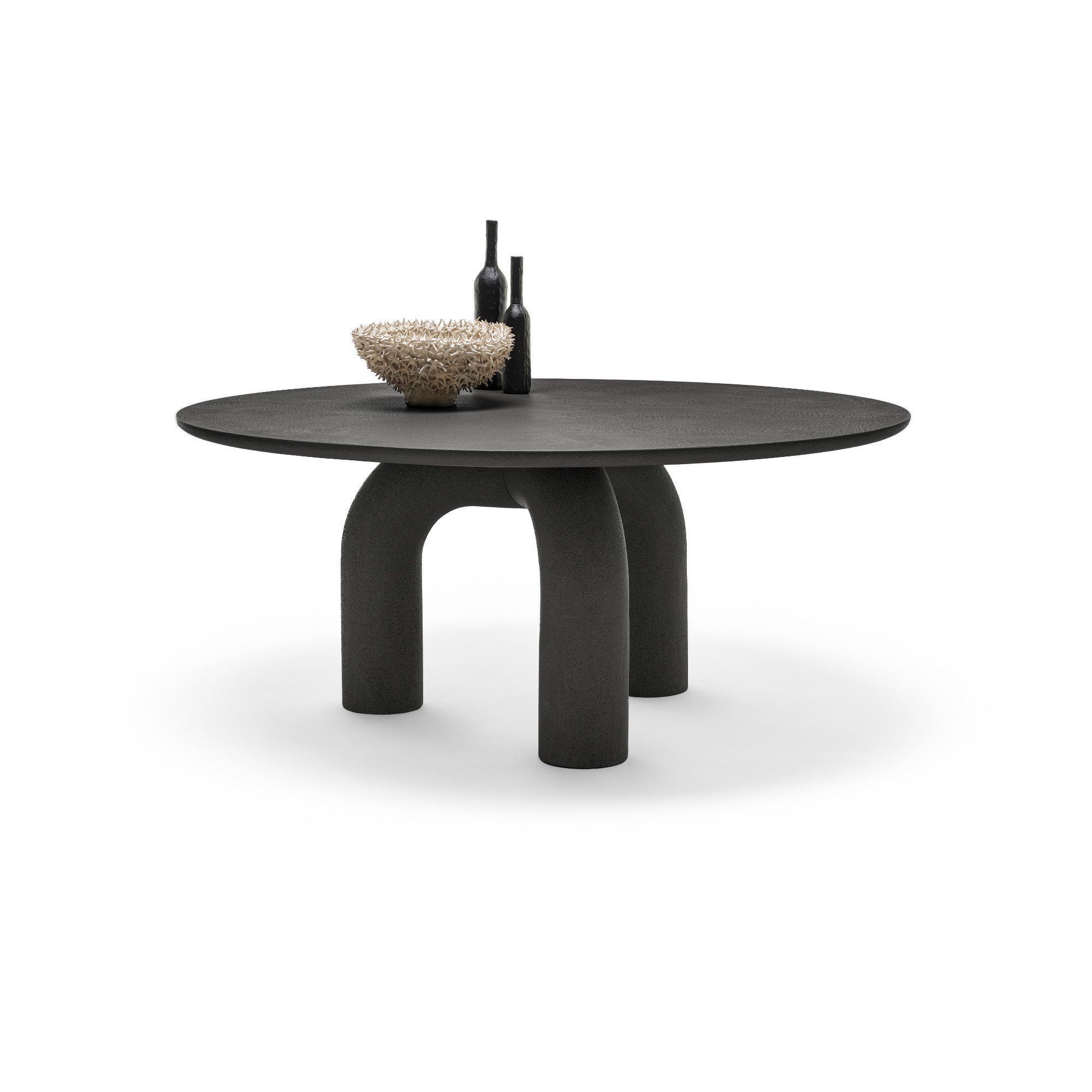 Elephante 140 Dining Table - Black Brushed