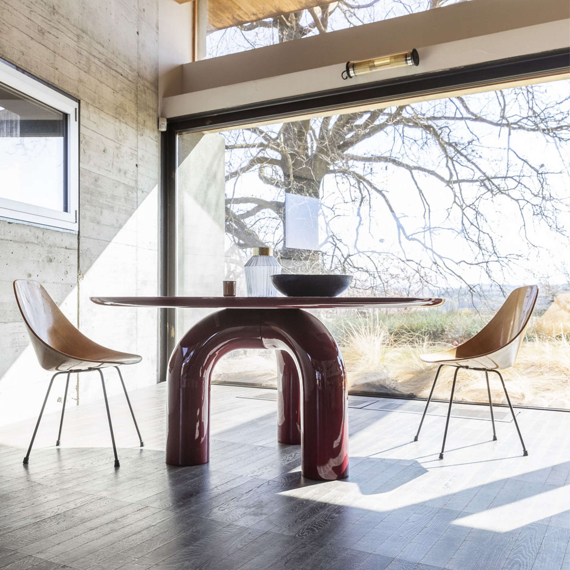 Elephante 140 Dining Table - Black Brushed
