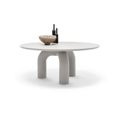 Elephante 140 Dining Table - White Brushed