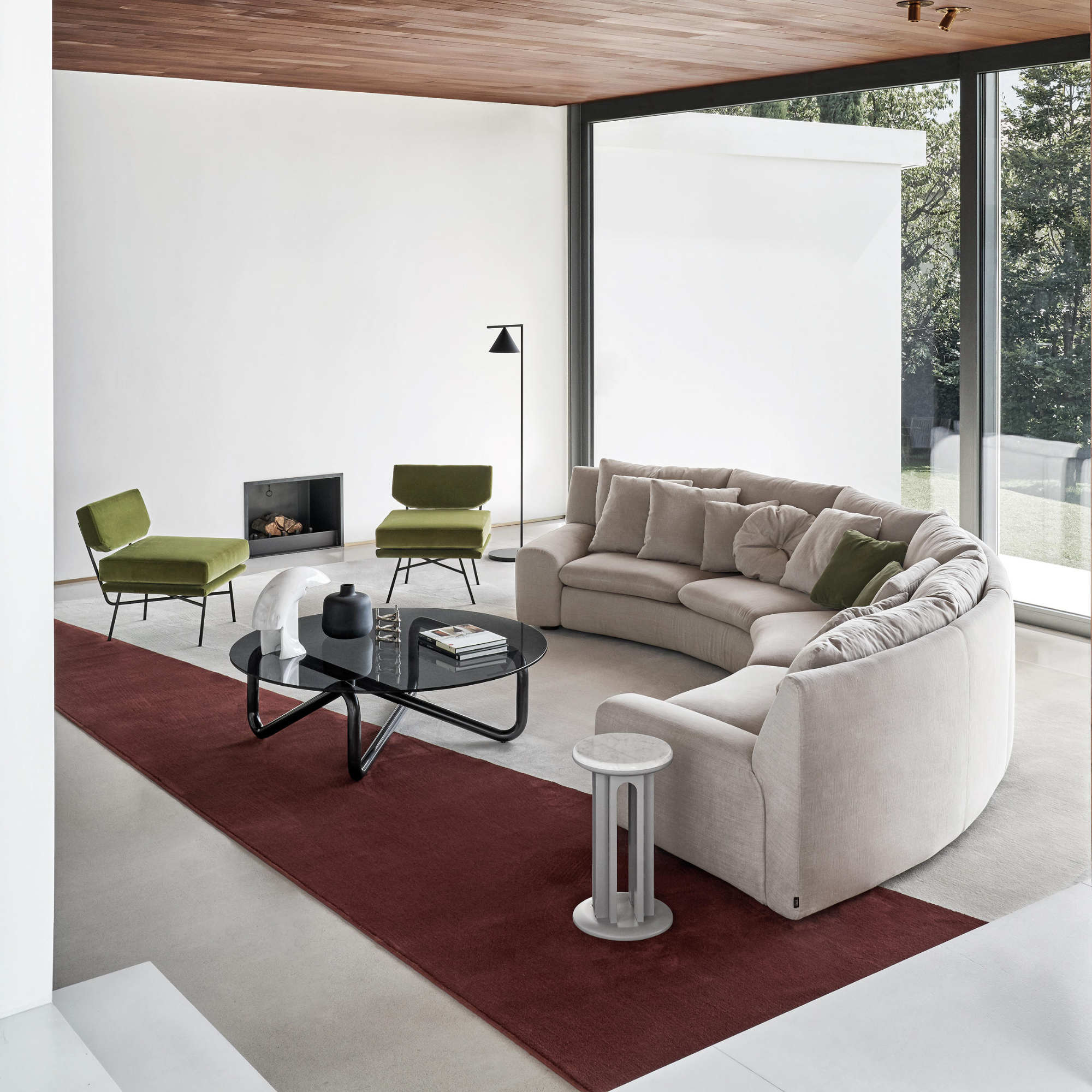 Elettra 11462 Armchair - Black/Fabric T4 (Mistral 8)-9