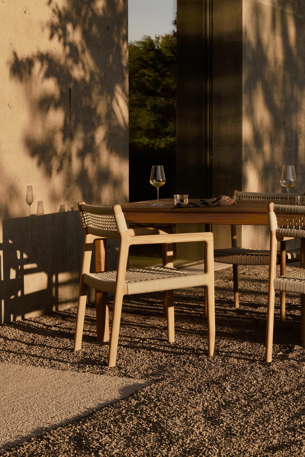 Bok 10304 Extendable Outdoor Dining Table - Teak-4