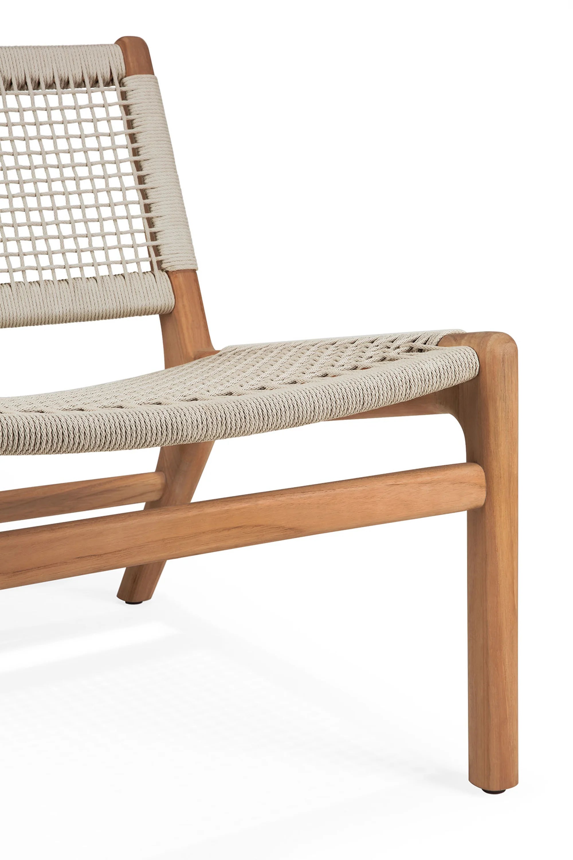 Jack 10223 Woven Outdoor Lounge Chair - Teak/Beige-8