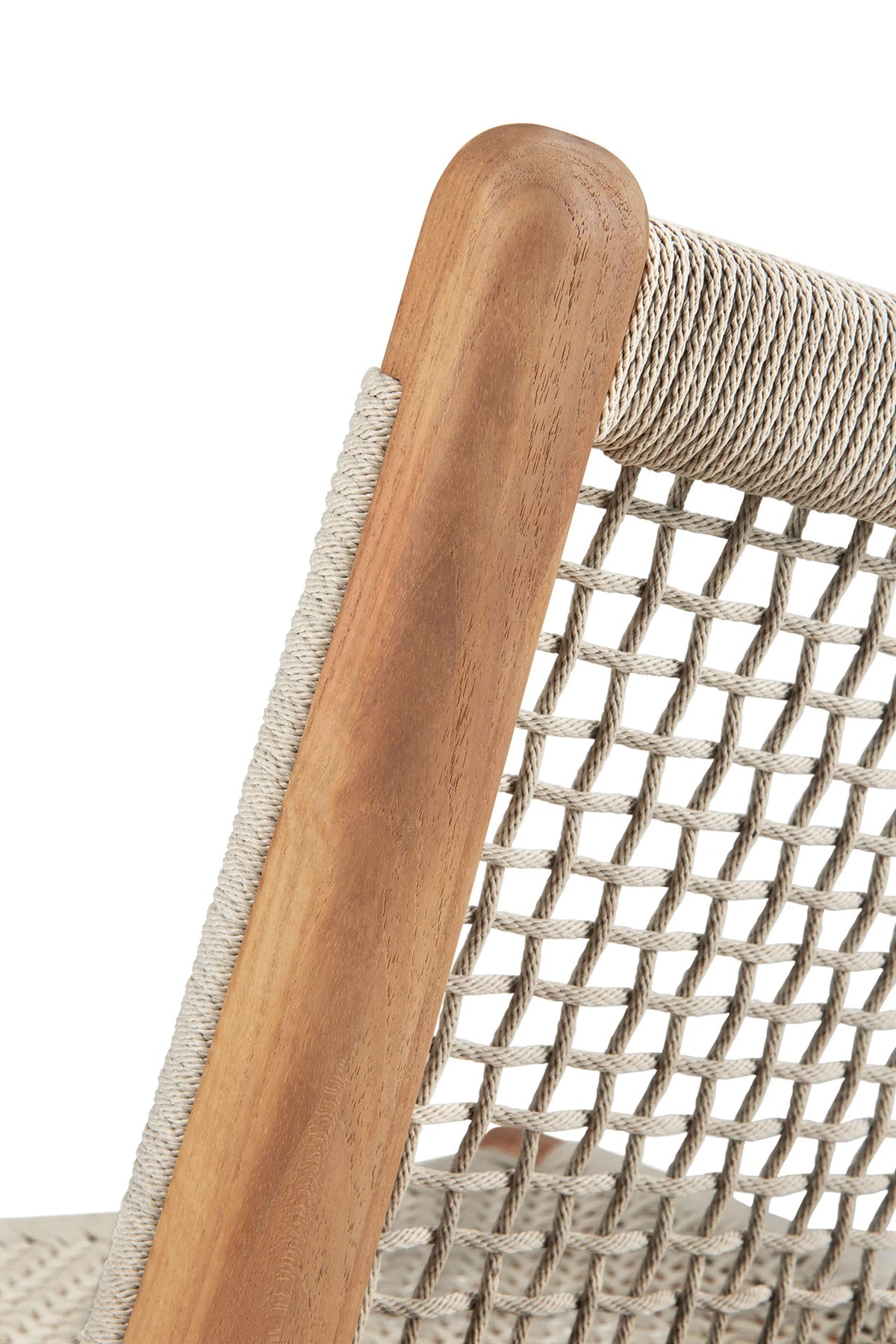 Jack 10223 Woven Outdoor Lounge Chair - Teak/Beige-9