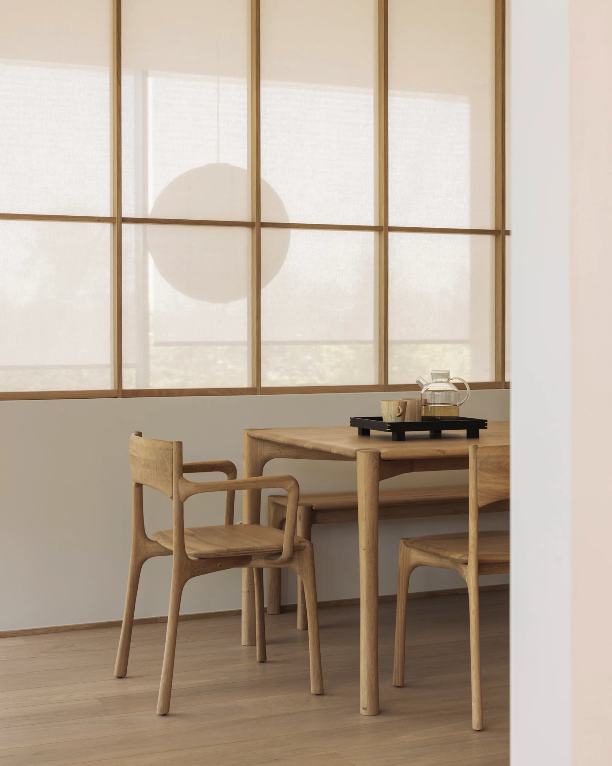 PI 51340 with Armrest Dining Chair - Natural Oiled Oak-4