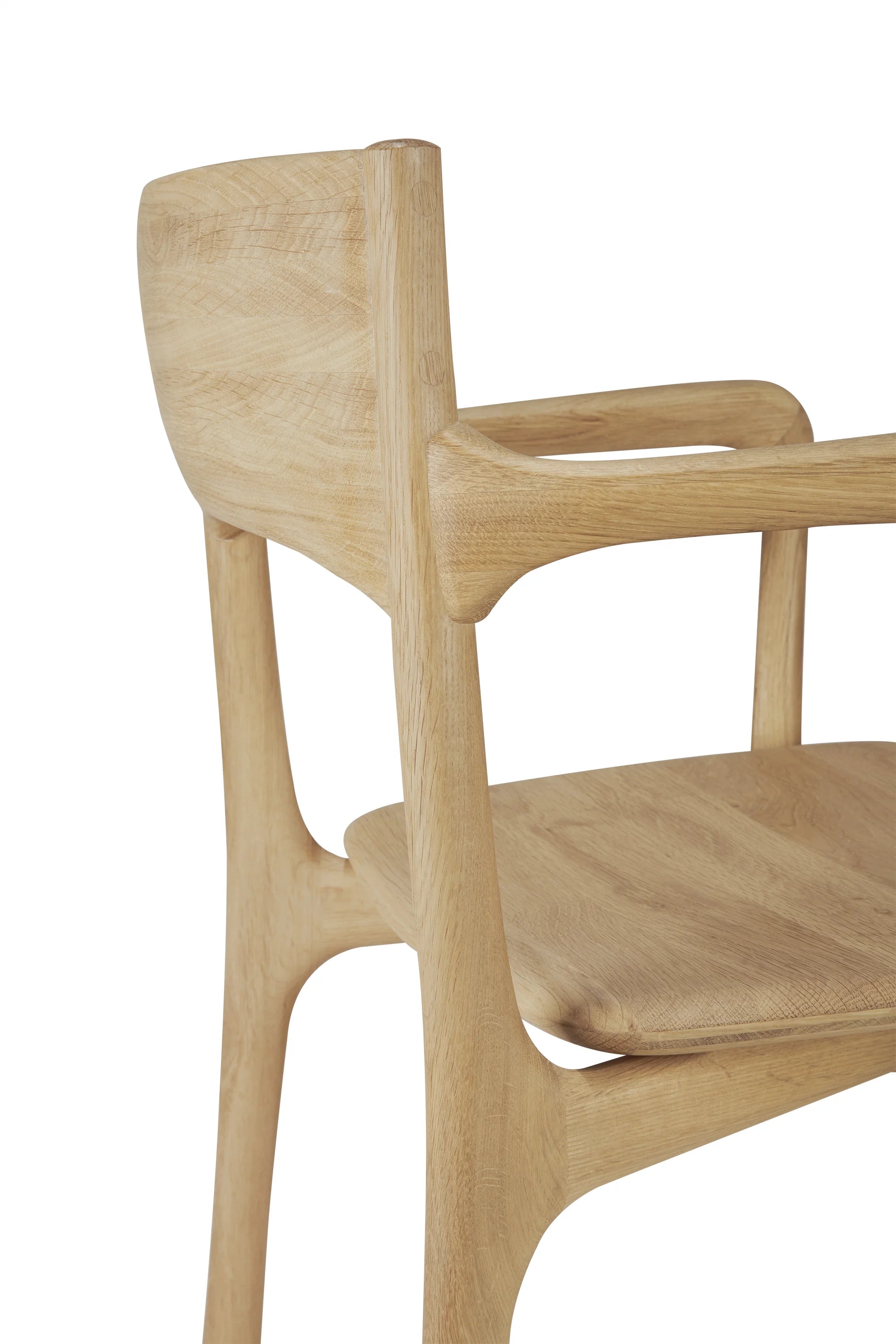PI 51340 with Armrest Dining Chair - Natural Oiled Oak-7