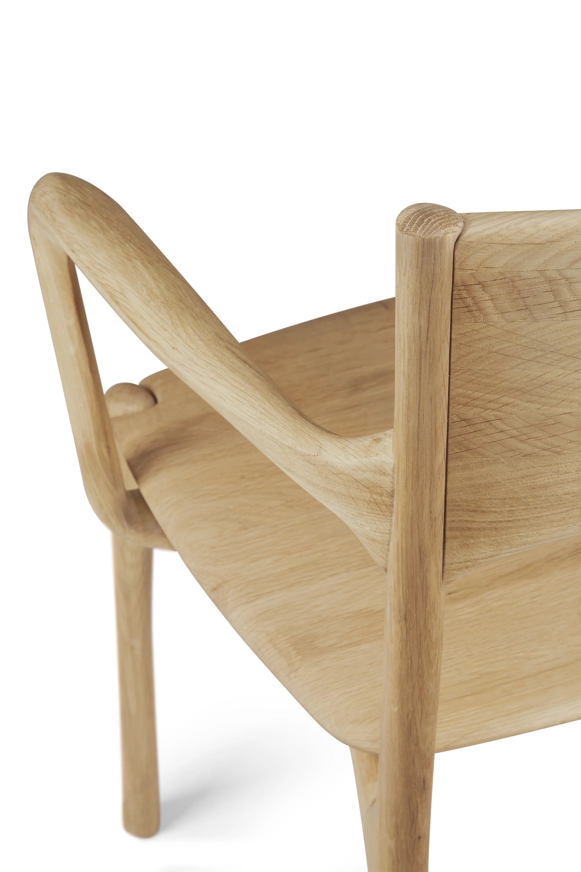 PI 51340 with Armrest Dining Chair - Natural Oiled Oak-9