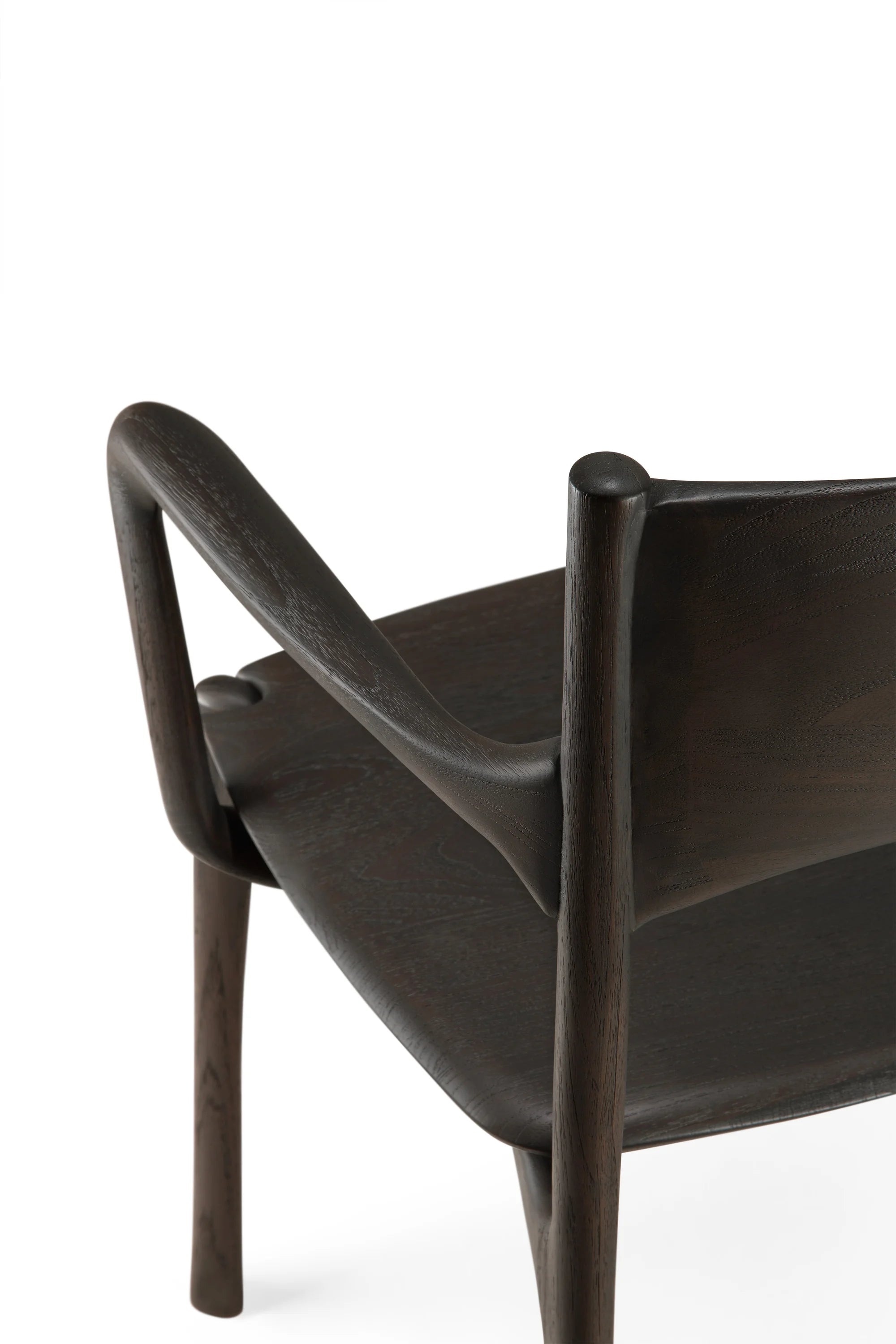 PI 11575 Dining with Armrest Dining Chair - Teak Dark Brown-7