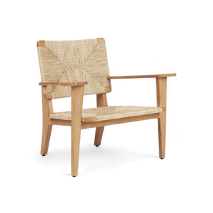 F-Chair 42727 كرسي بذراعين خارجي - خشب الساج الطبيعي