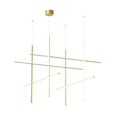 Coordinates Module Suspension Pendant Lamp - Anodized Champagne
