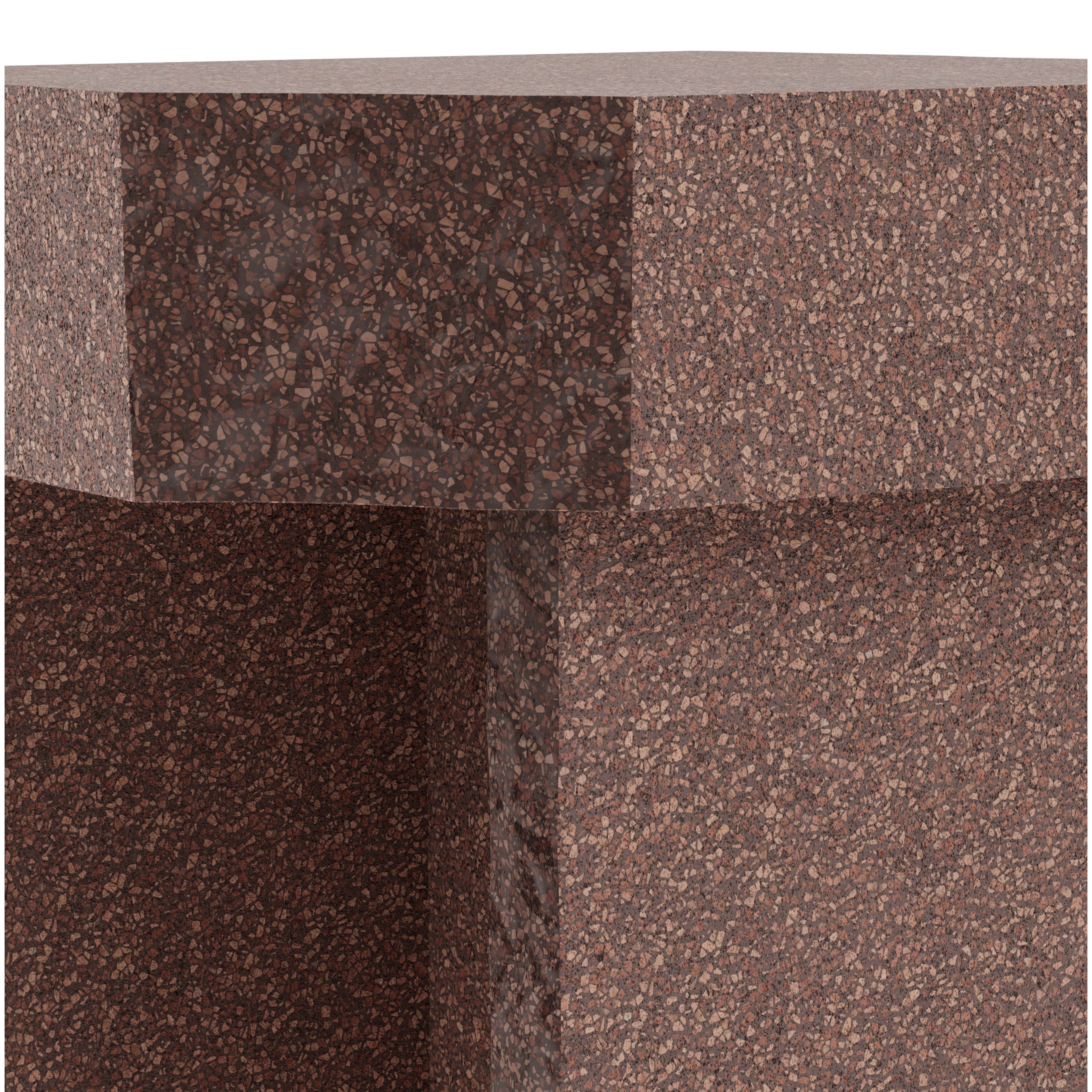 Kern 40 Side Table - Brown Terracotta-3