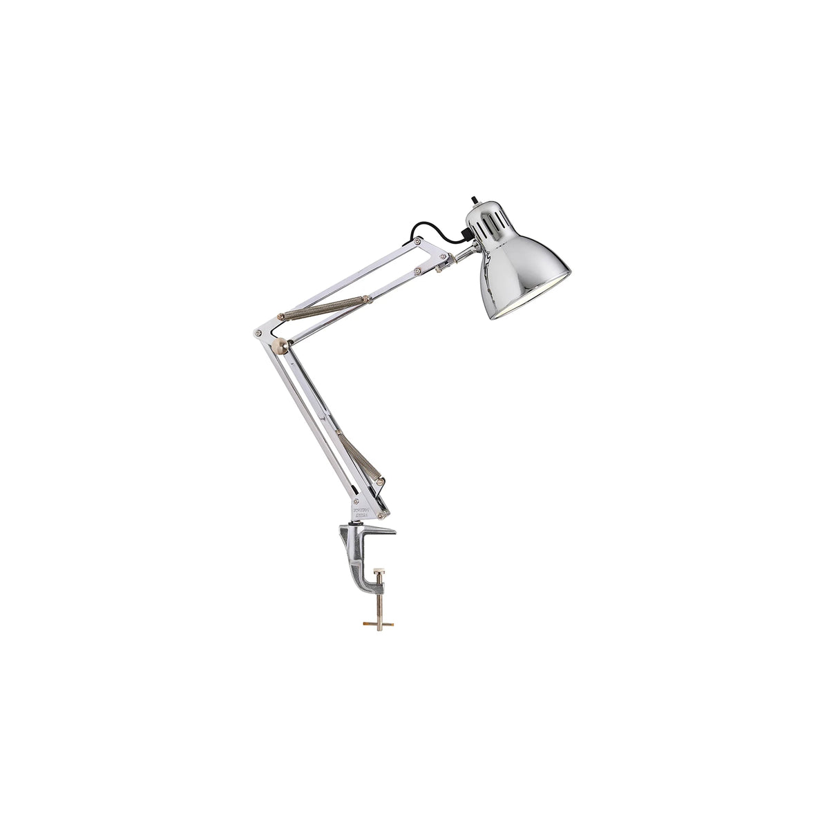 Naska Adjustable Small Table Lamp - Chrome/Black-1