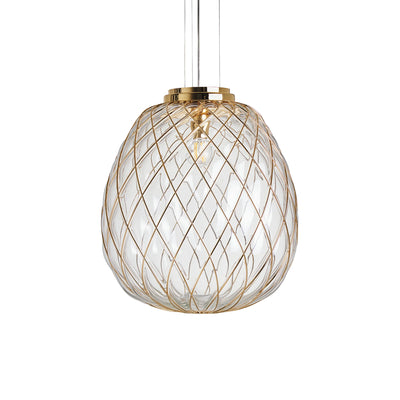 Pinecone Large Pendant Lamp - Gold/Clear