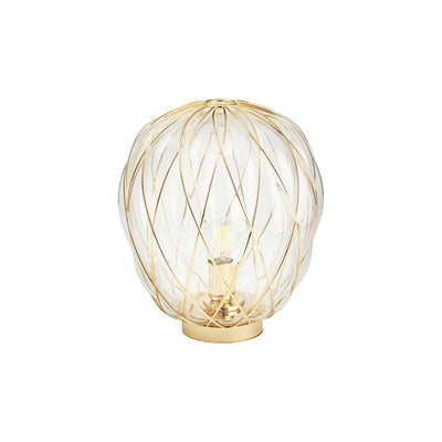Pinecone Medium Table Lamp - Transparent/Gold