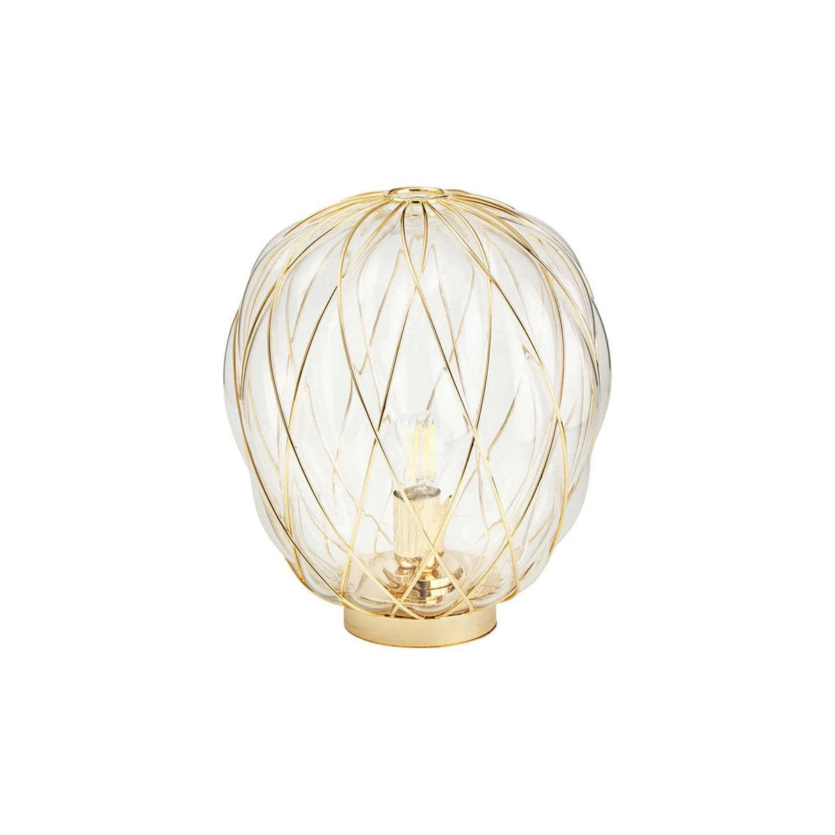 Pinecone Medium Table Lamp - Transparent/Gold-1