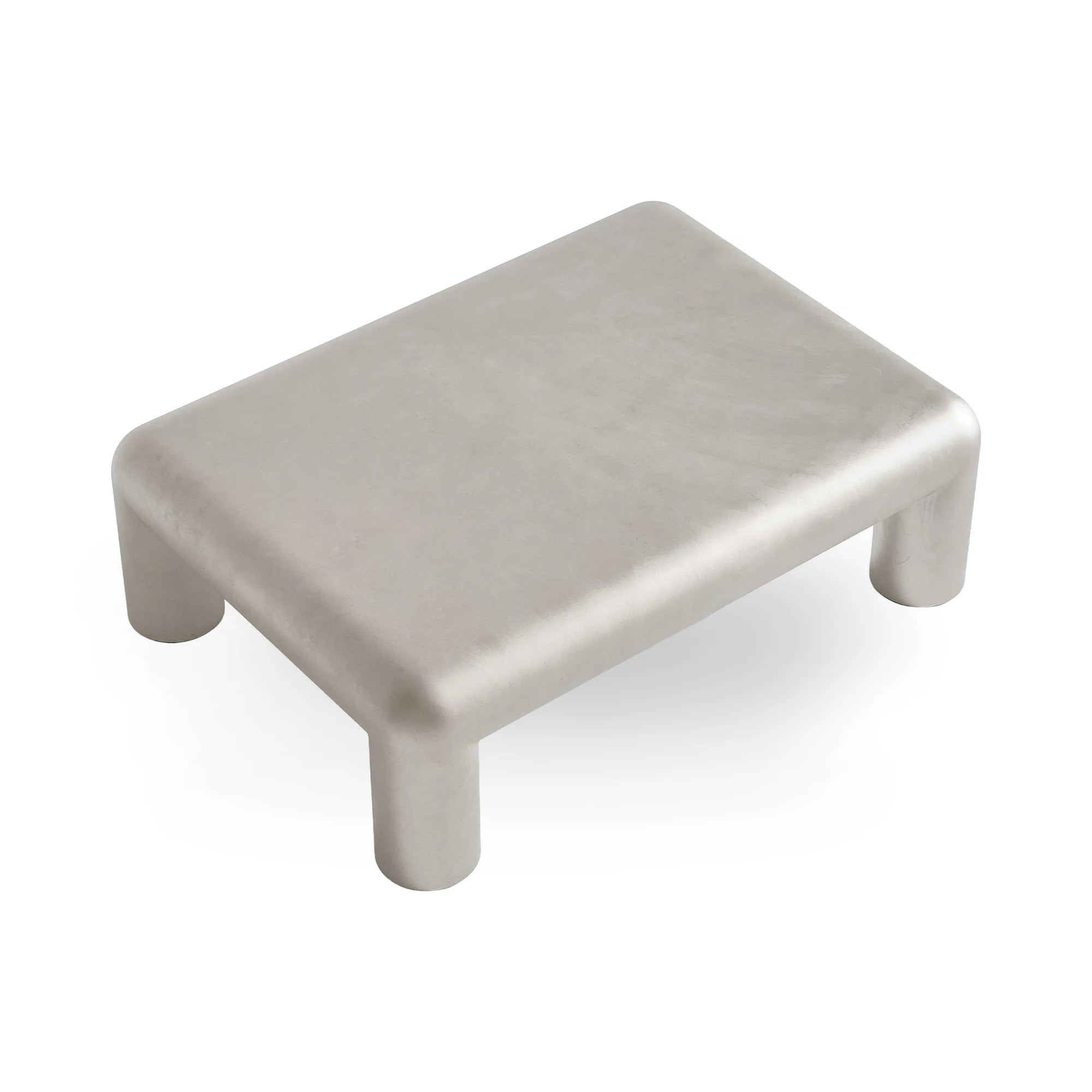 Cubio CT2004 Rectangle Coffee Table - Raw Aluminium-5