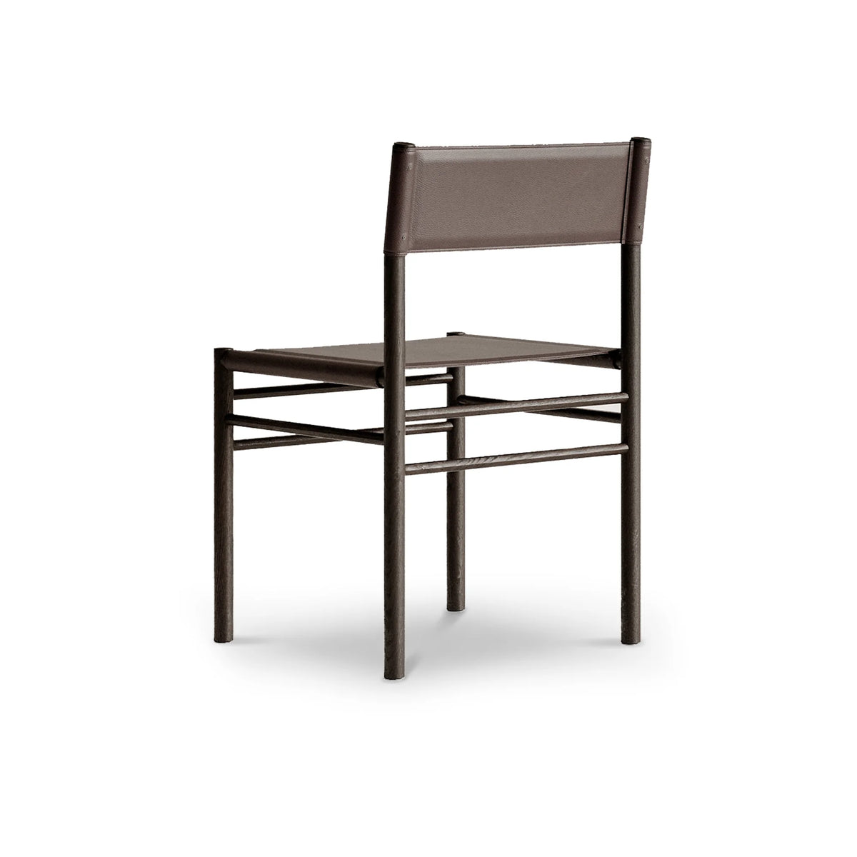 Ferra Dining Chair - Dark Stained Oak/Leather (Sevilla Kelato Dark Brown)-7