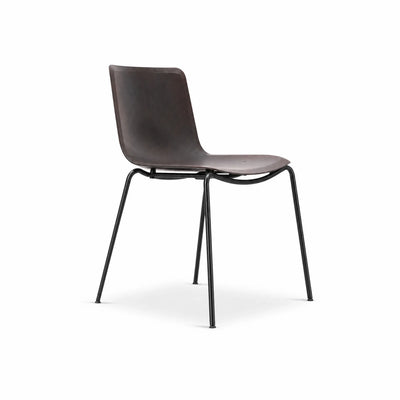 Pato 4203 Paper 4 Leg Dining Chair - Black/Papershell