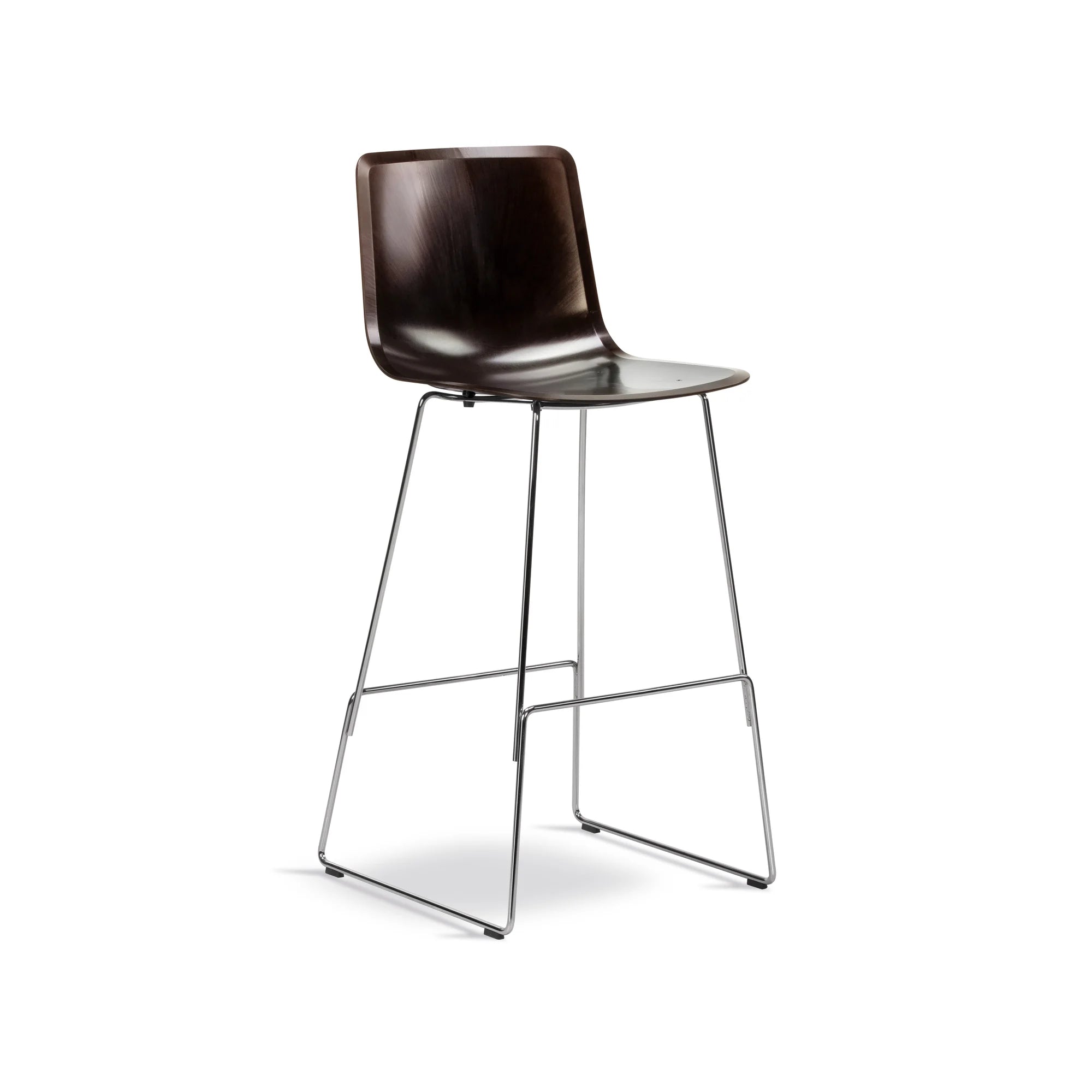 Pato 4303 77 Paper Sledge Bar Stool - Chrome/Papershell