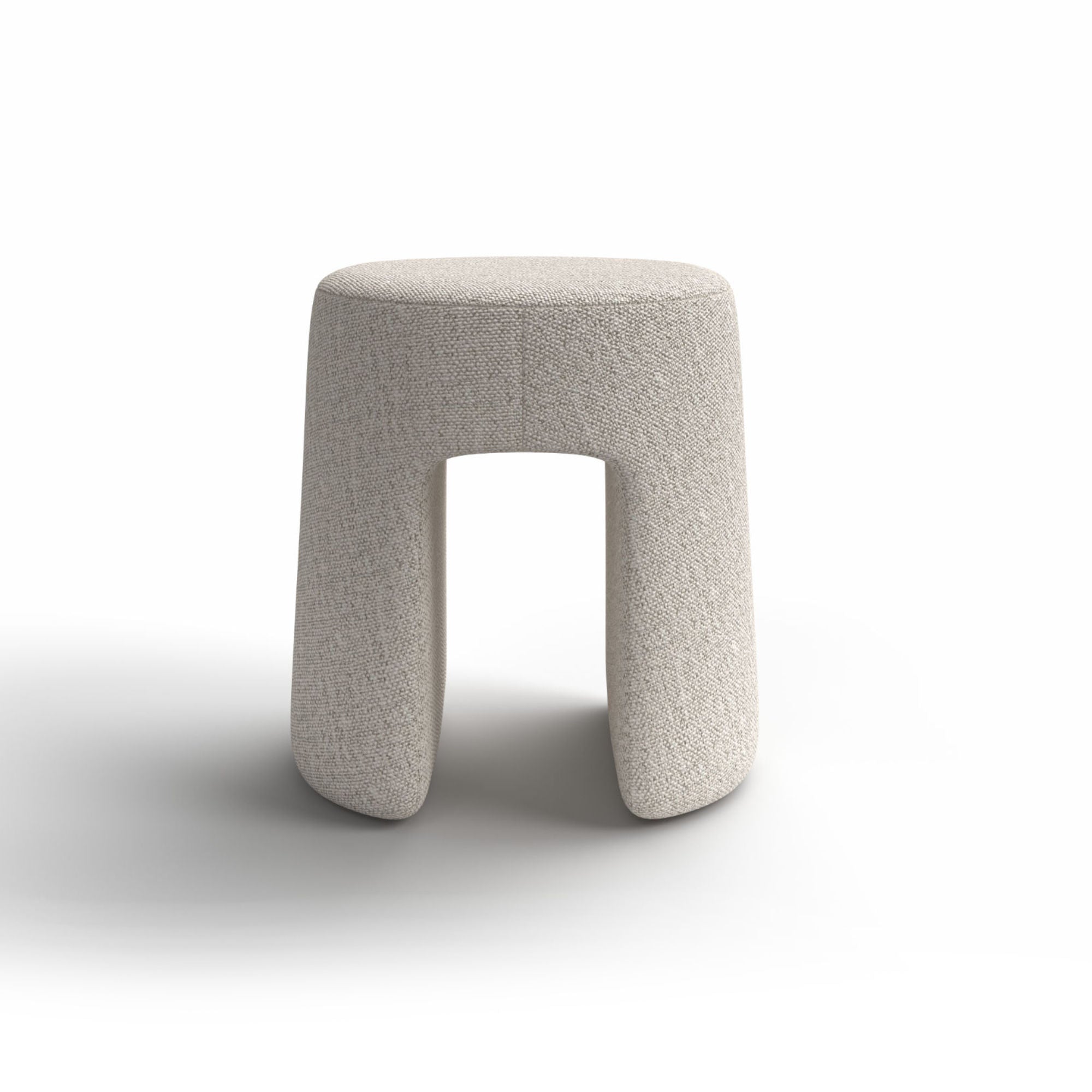 Sequoia 1756 Pouf - Fabric 1 (Linara 2494/434 Egret)-2