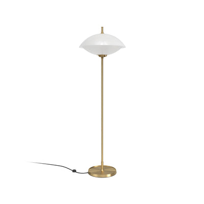 Clam Floor Lamp - Opal/Brass