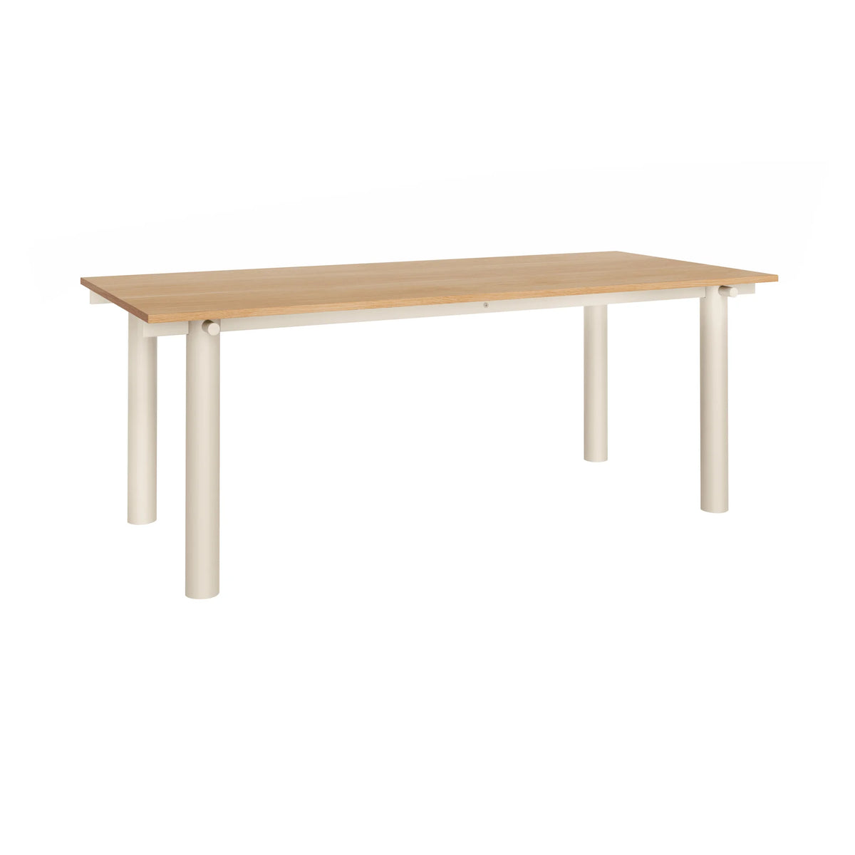 Atura 200 Dining Table - Light Cashmere/Natural Oak-1
