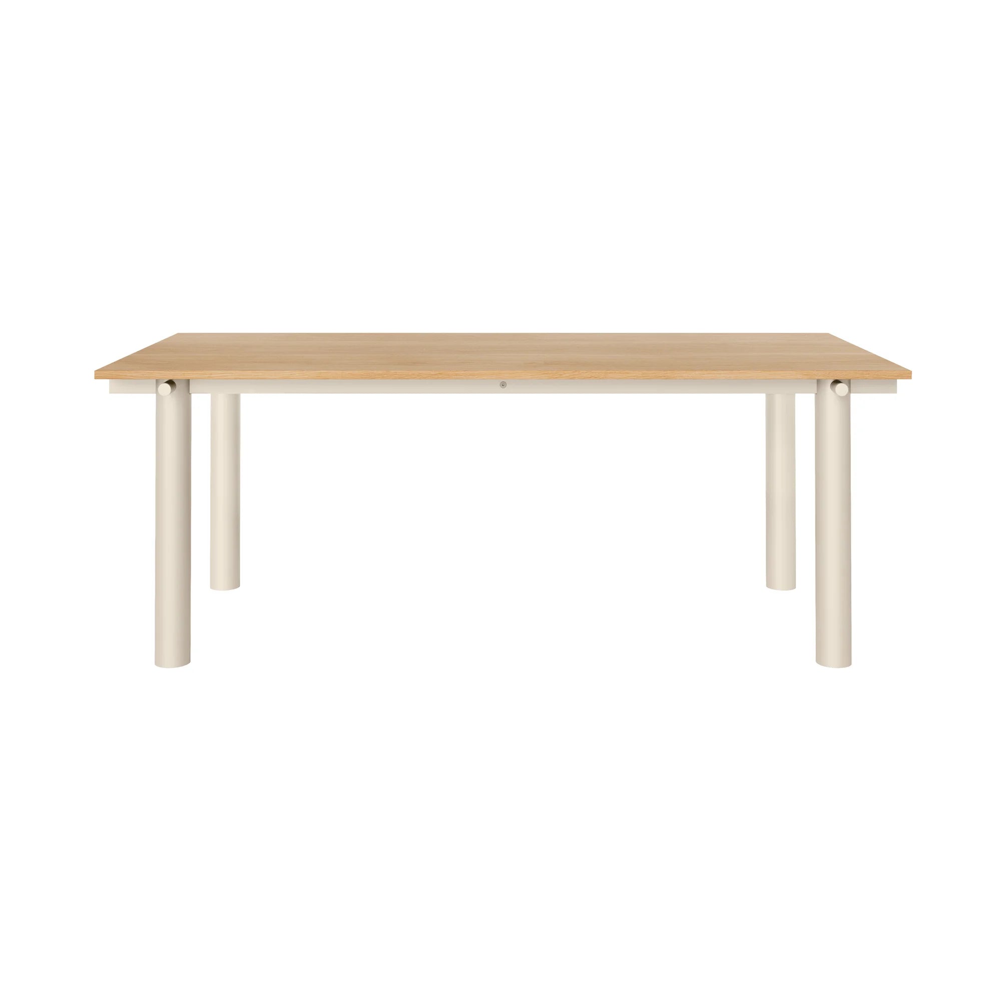 Atura 200 Dining Table - Light Cashmere/Natural Oak-3