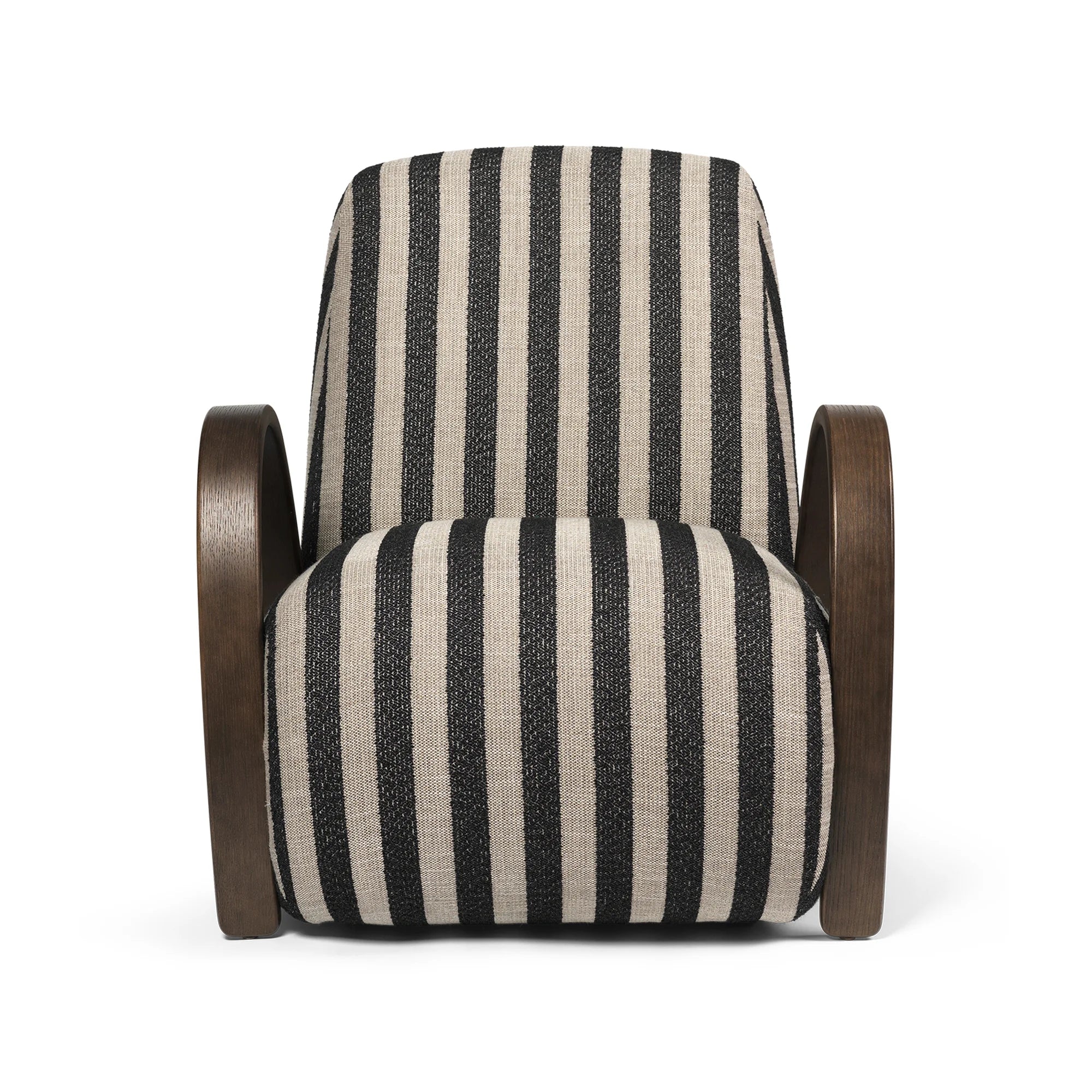 Buur Lounge Chair - Dark Stained Oak/Fabric (Louisiana Sand Black)-3