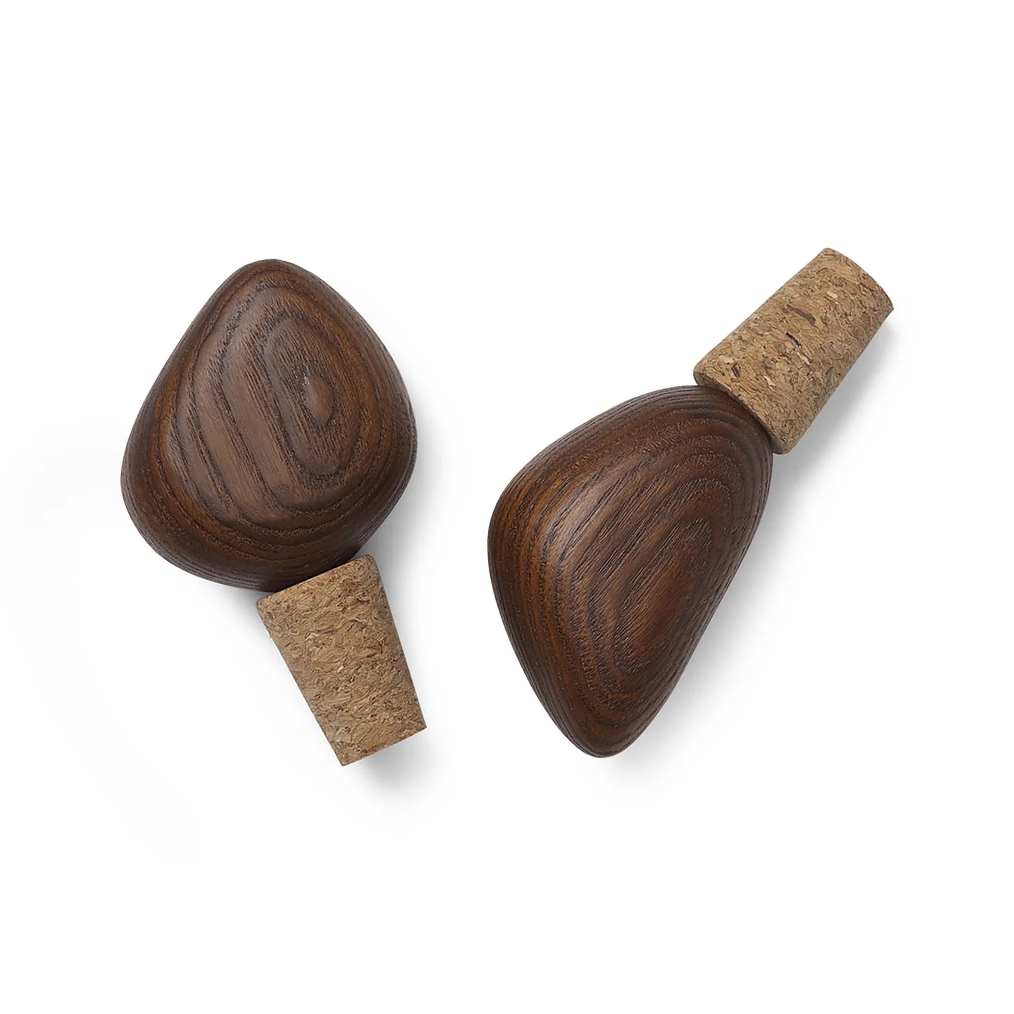 Cairn Wine Stopper - Dark Brown (Set of 2)-1