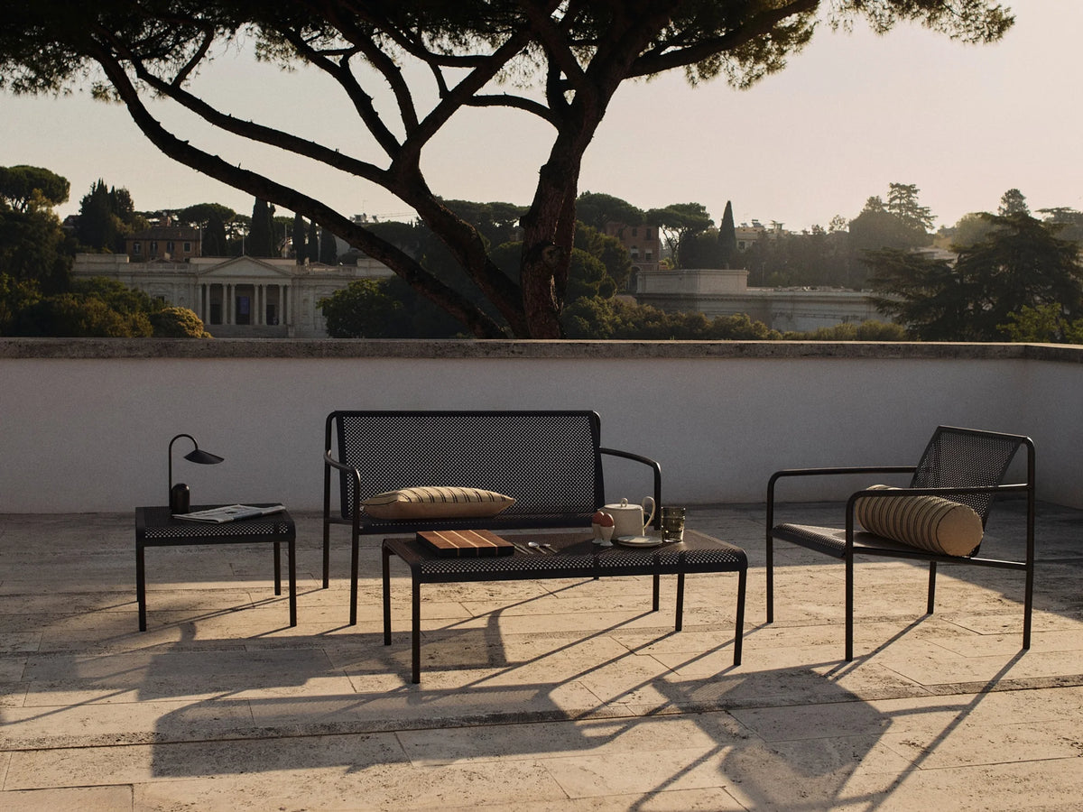 Dapple 114 Low Outdoor Coffee Table - Dark Chocolate-2