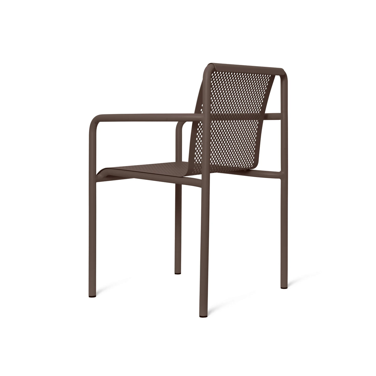 Dapple with Arms Outdoor Dining Chair - Dark Chocolate-6