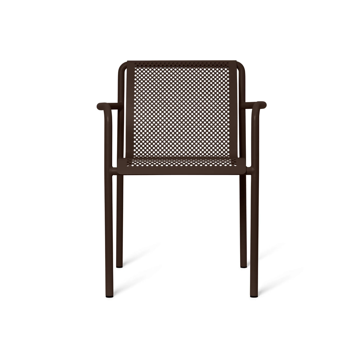 Dapple with Arms Outdoor Dining Chair - Dark Chocolate-3