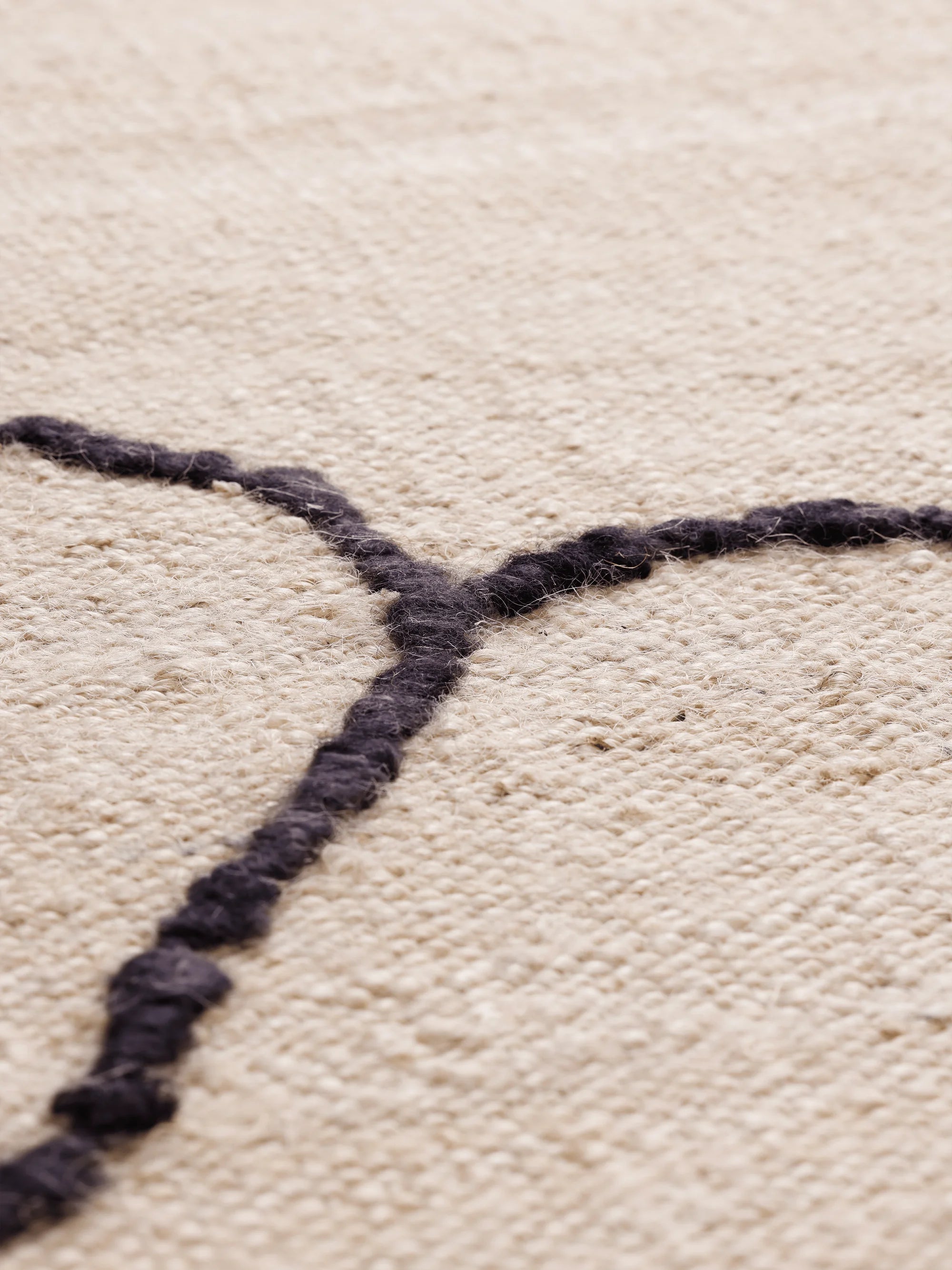 Gesso Jute Rug - Off-White/Dark Fig - 200x300-3