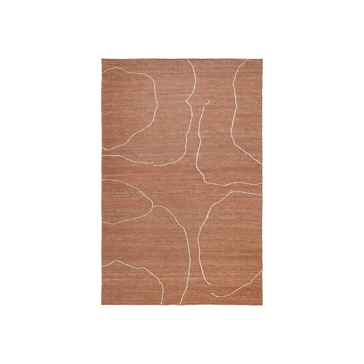Gesso Jute Rug - Terracotta/Off-White - 200x300-1