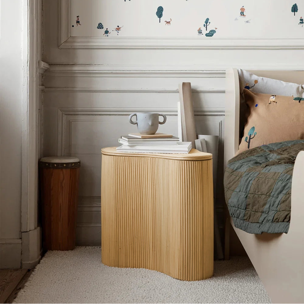 Isola Storage Side Table - Natural