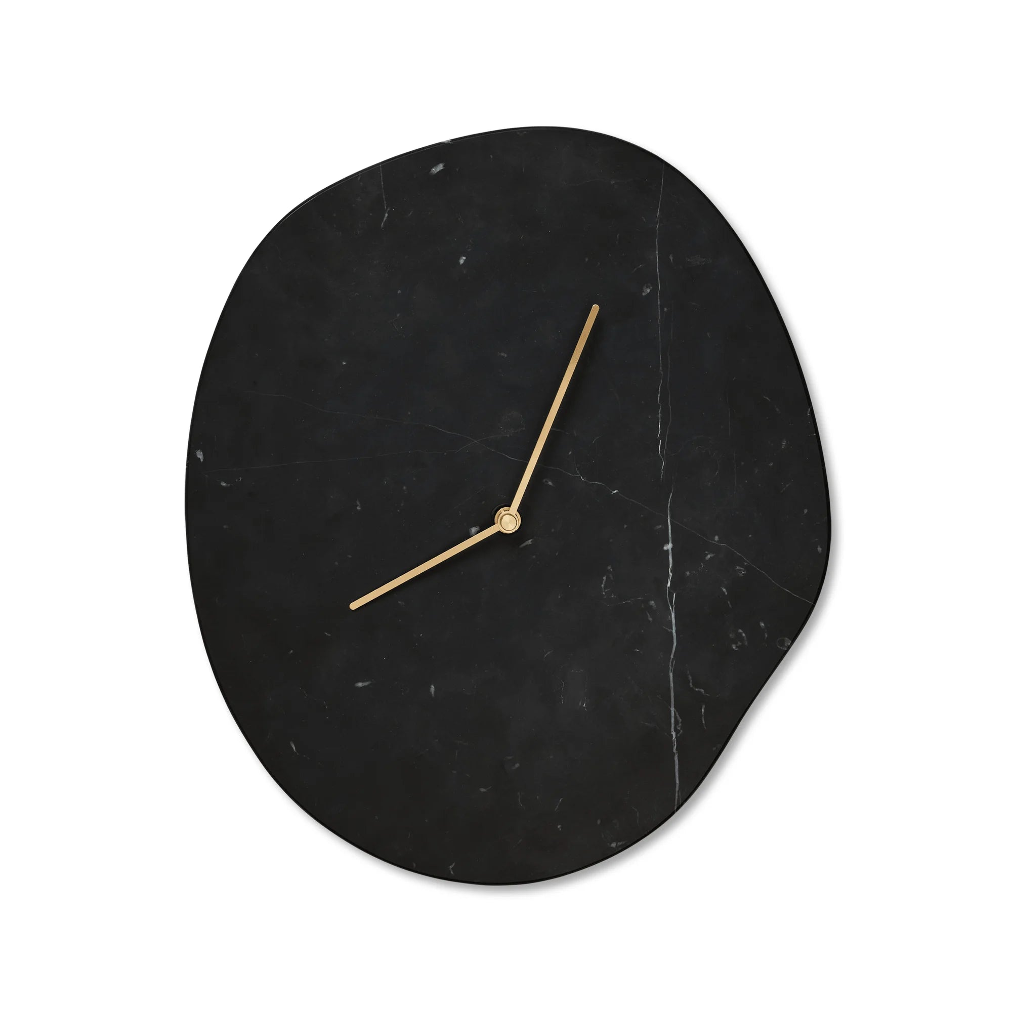 Melt Wall Clock - Black Marble-1