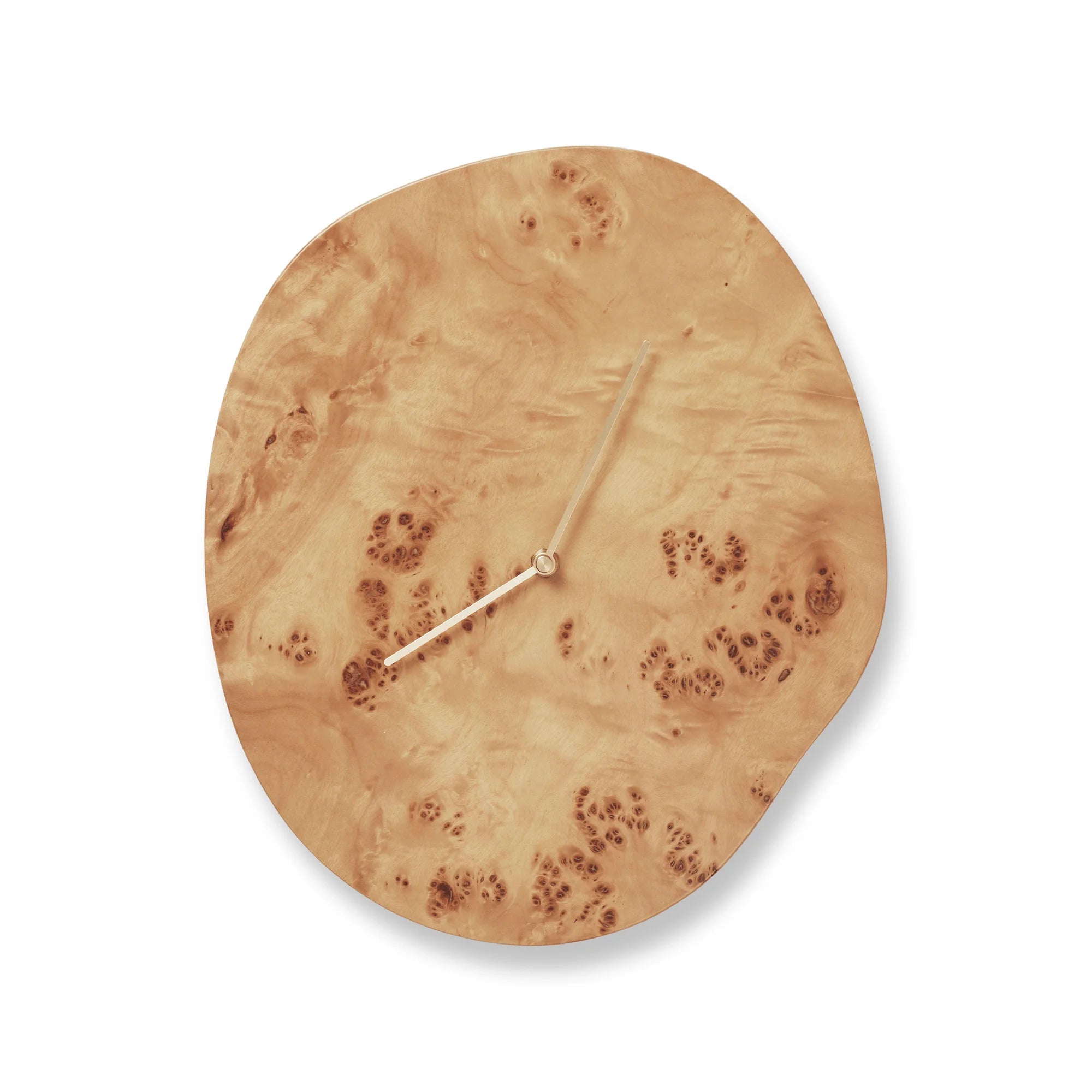 Melt Wall Clock - Natural Burl-1
